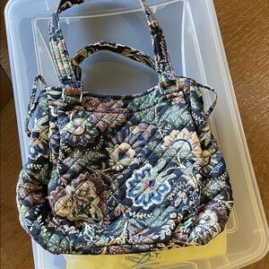 Vera Bradley Blue and Green Quilted Tote